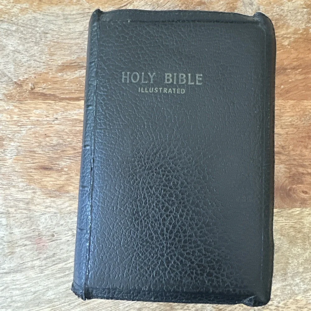 Vintage Holy Bible‎ Illustrated KJV  Zipper World Publishing Ephemera 1930s